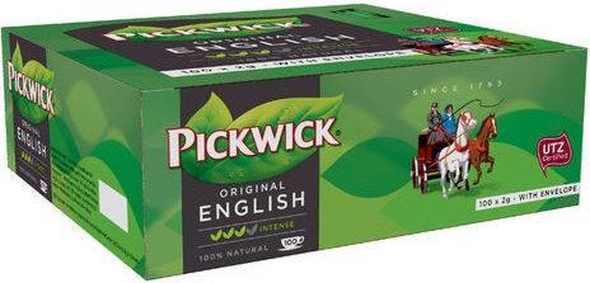 Pickwick English Tea Blend met envelop 100 x 2gr
