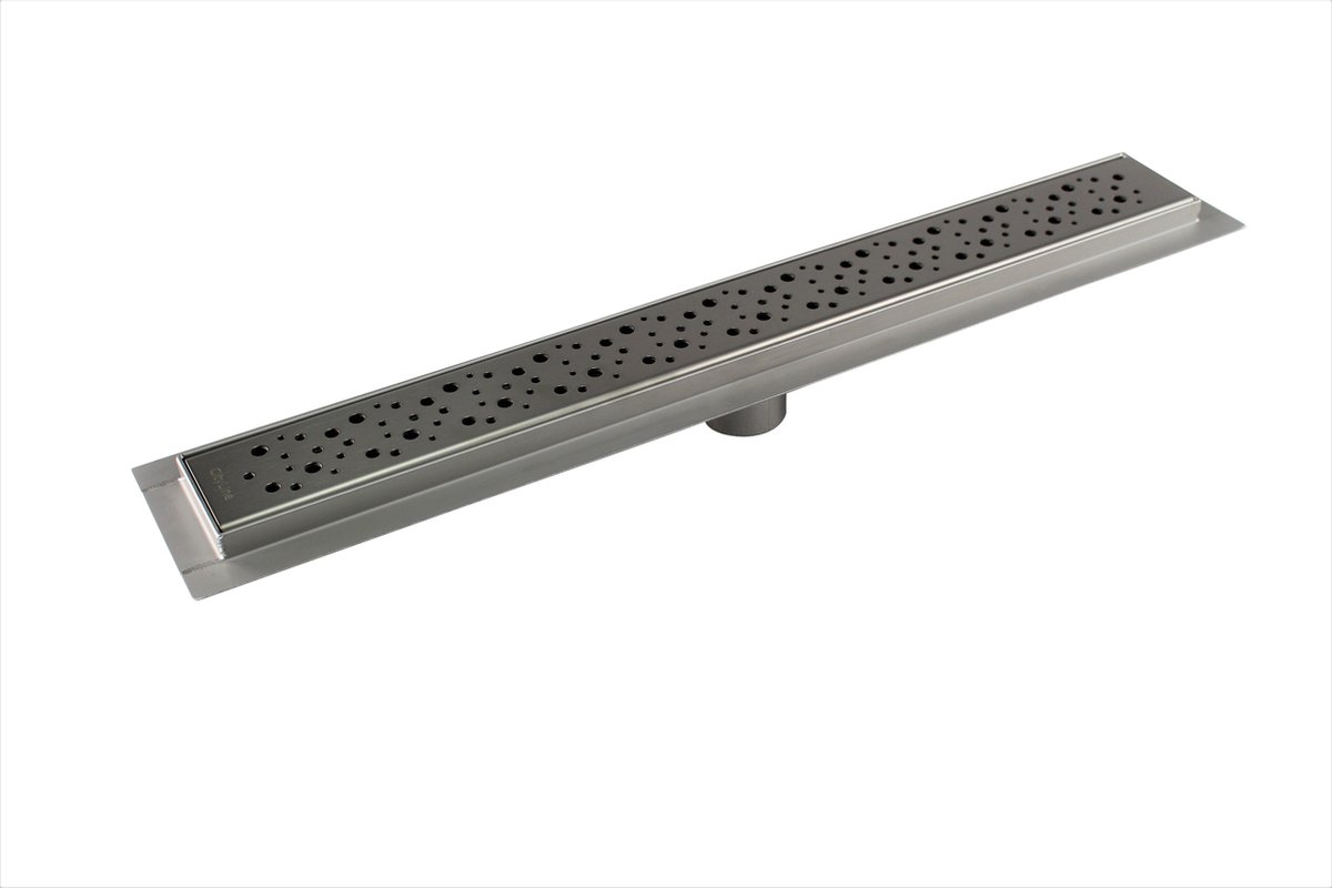 CityLine douchegoot - RVS - 50cm - Onderuitloop - Dots