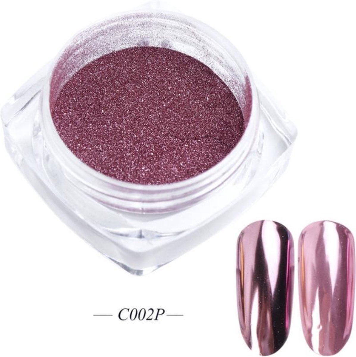 Goedkoopste GUAPÀ - Holografische Glitter Poeder - Rosé - Nail Art & Nagel Decoratie Chrome Nails - 1 stuk