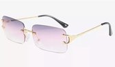 Heren zonnebrillen - Gold Purple Pink - Dames zonnebrillen - Sunglasses - Luxe design - U400 protection - HD
