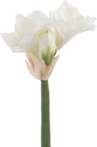 J-Line Amaryllis Fresh Touch Plastiek Wit Small