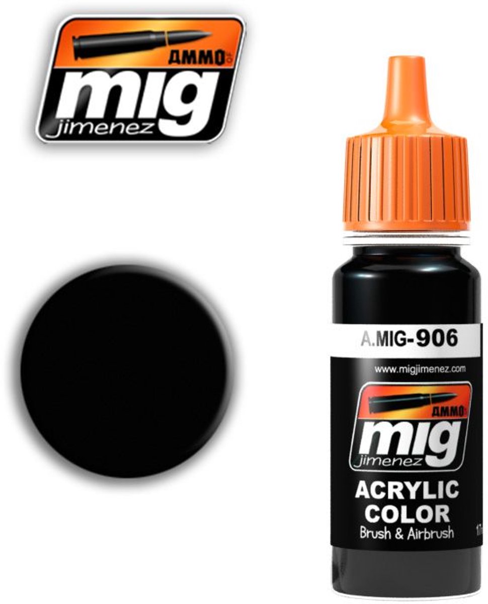 AMMO by Mig Jimenez Hobbyverf Acrylverf - MIG 0906 Grey Shadow - Acryl Verf flesje - 17 ml