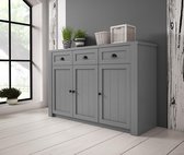 Dressoir Parello 3 - Grijs - 130 cm