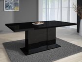 Meubella - Table à manger / Table à manger - Grant - Noir brillant - 160