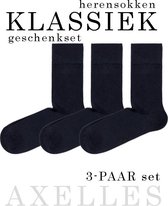 3-PAAR Herensokken klassiek, effen, donkerblauw, Maat 44/45 (29).
