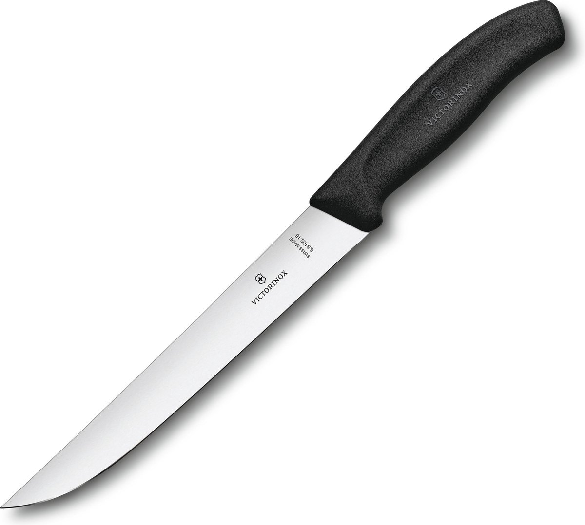 Victorinox Swiss Classic vleesmes - 18cm - RVS/fibrox - zwart
