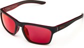 Briko Typhoon Mirror Color HD Sunglasses Mt Black Red  -Krm3 - Maat One size
