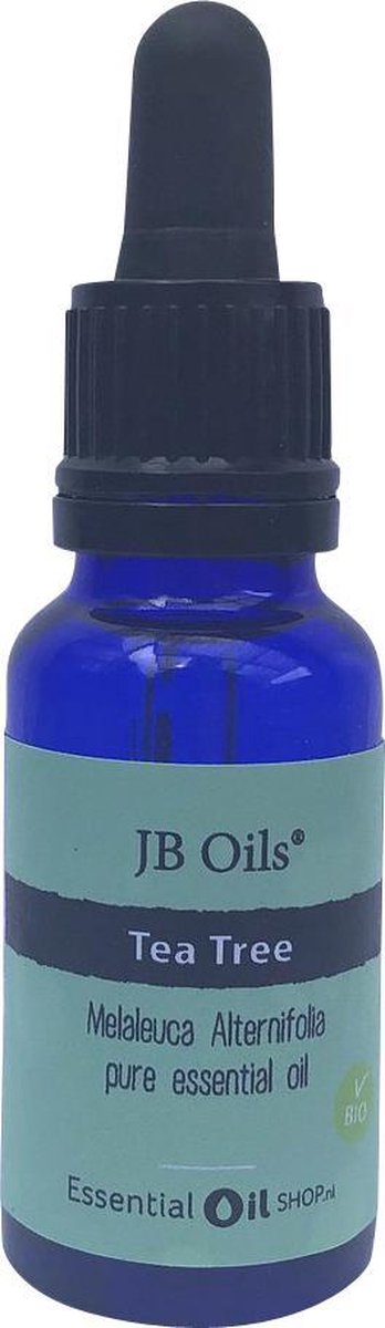 Goedkoopste JB Oils® - Tea Tree olie - Melaleuca alternifolia – Etherische Olie - Essentiële olie – Aromatherapie - 20 ml - 100 natuurlijke kwaliteit en biologisch