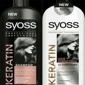 Syoss Keratine Shampoo & Conditioner - Duoverpakking 2 x 500 ml