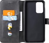 Samsung Galaxy A72 Hoesje Portemonnee Retro Book Case Zwart