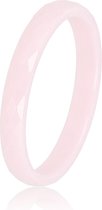 My Bendel - Mooi blijvende roze ring facet geslepen - Keramische, onbreekbare, mooie roze ring - Verkleurt niet - Met luxe cadeauverpakking