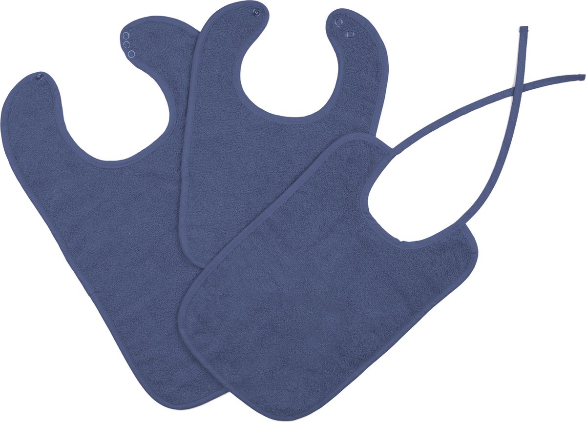 Goedkoopste Slab badstof met strikjes 25x38 navy 12 stuks Mingle moose.