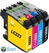 Ilan's inktcartridges voor Brother LC223 | Multipack van 4 cartridges voor MFC J5320DW - J4120DW - J4420DW - J880DW - J480DW - J4620DW - J5620DW - J680DW - J5625DW - J4625DW - J5720DW