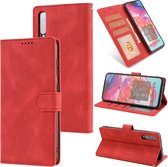 Voor Samsung Galaxy A70 Fantasy Klassiek Huidgevoel Kalfsleer Textuur Magnetische gesp Horizontale Flip PU lederen tas met houder & kaartsleuf & portemonnee (rood)