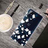 Voor OnePlus Nord N10 5G schokbestendig geverfd transparant TPU beschermhoes (magnolia)