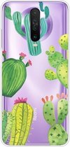 Voor Xiaomi Redmi K30 schokbestendig geverfd transparant TPU beschermhoes (cactus)