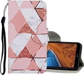 Voor Geschikt voor Xiaomi Redmi Note 8T Gekleurde Tekening Patroon Horizontale Flip Leren Case met Houder & Kaartsleuven & Portemonnee (Marmer)