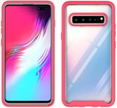 Voor Samsung Galaxy S10 5G Starry Sky Solid Color Series schokbestendige pc + TPU beschermhoes (rood)