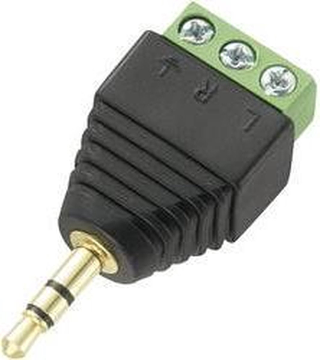 TRU COMPONENTS 737635 Jackplug 3.5 mm Stekker, recht Aantal polen: 3 Stereo Zwart 1 stuk(s)