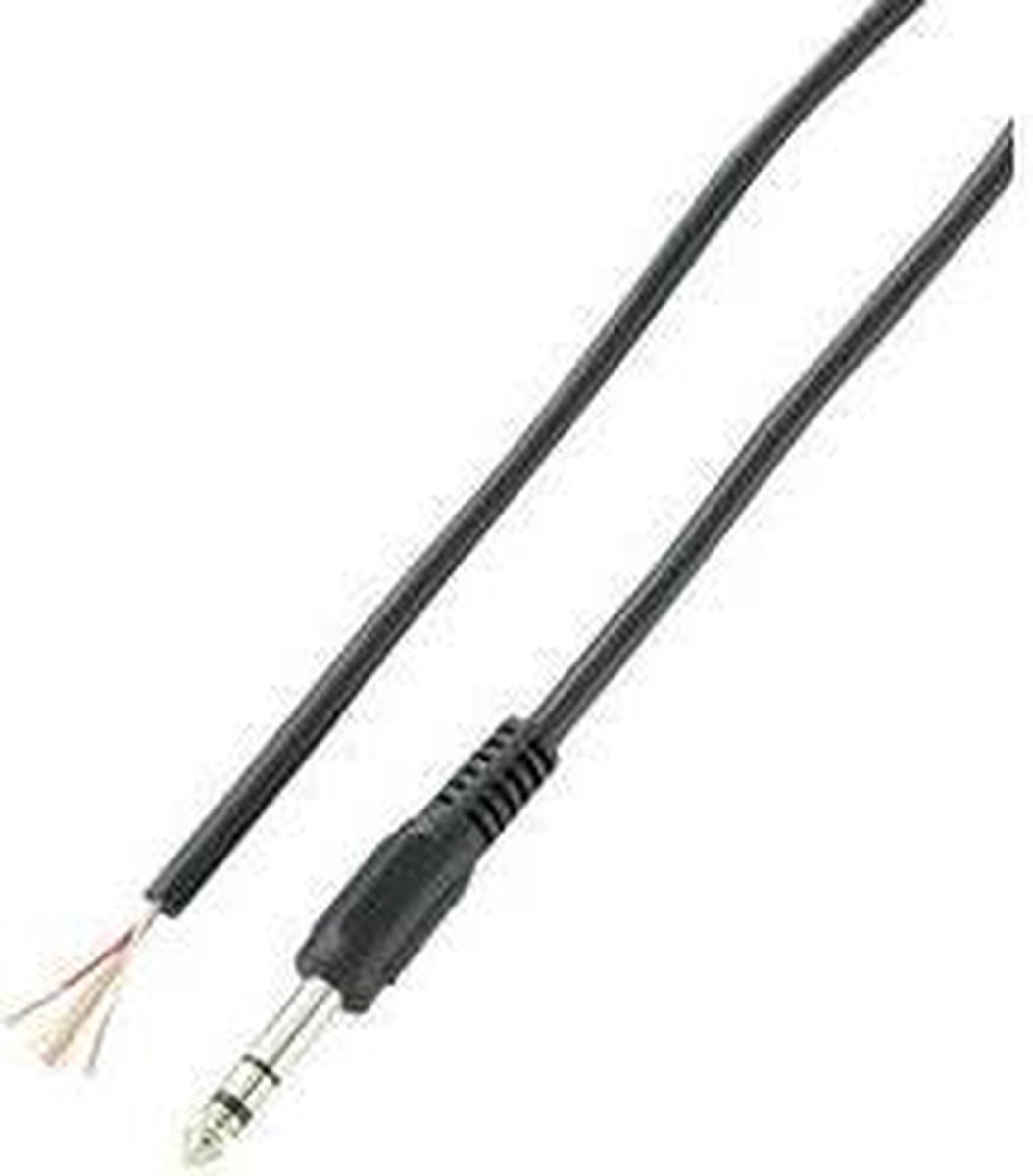VOLTCRAFT XL-AC63DGW Jackplug 6.35 mm - Stereo Aantal polen: 3 Inhoud: 1 stuk(s)