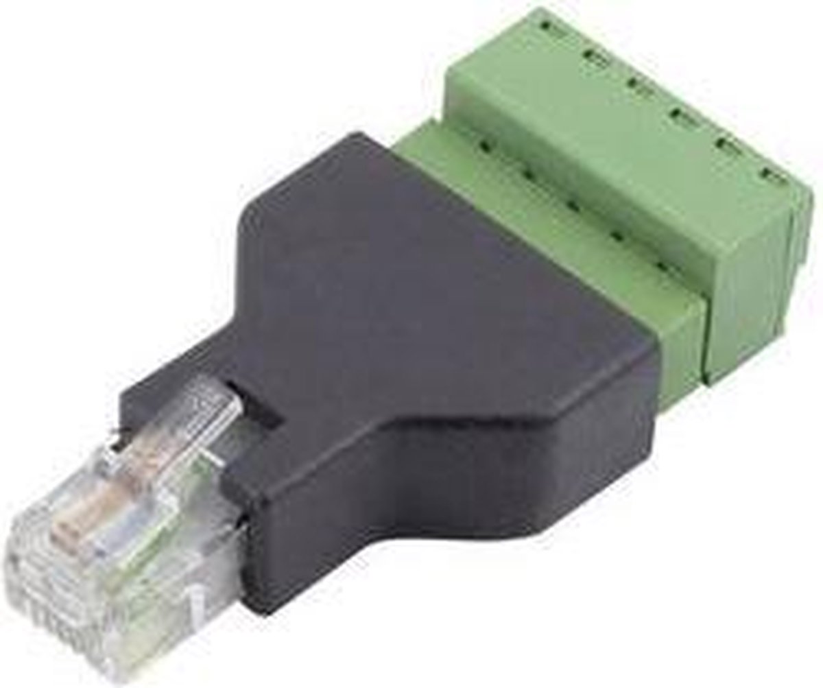 TRU COMPONENTS FL-30 RJ 12 Terminal Adapter FL-30 Stekker, recht Aantal polen 6P6C 1 stuk(s)
