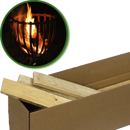 Vuurkorfhout voor de vuurkorf | 5 kilogram | Plankjes hout van ca. 30 cm |  bol.com