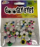 Googly Knutstel Eyes | 80 Stuks | Neon Kleuren