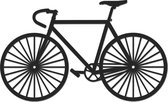 Wood-Kado - Vélo de route - Petit - Zwart - Animaux et formes géométriques - Bois - Découpé au laser