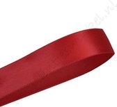 Satijn Lint 6mm (0,6cm) | Satijnlint | Smal Satijnlint | Donker Rood (260) | Scarlet Rood | Luxe Dubbelzijdige Kwaliteit | Cadeau Lint | Kerstlint | Rol van 22,85 Meter