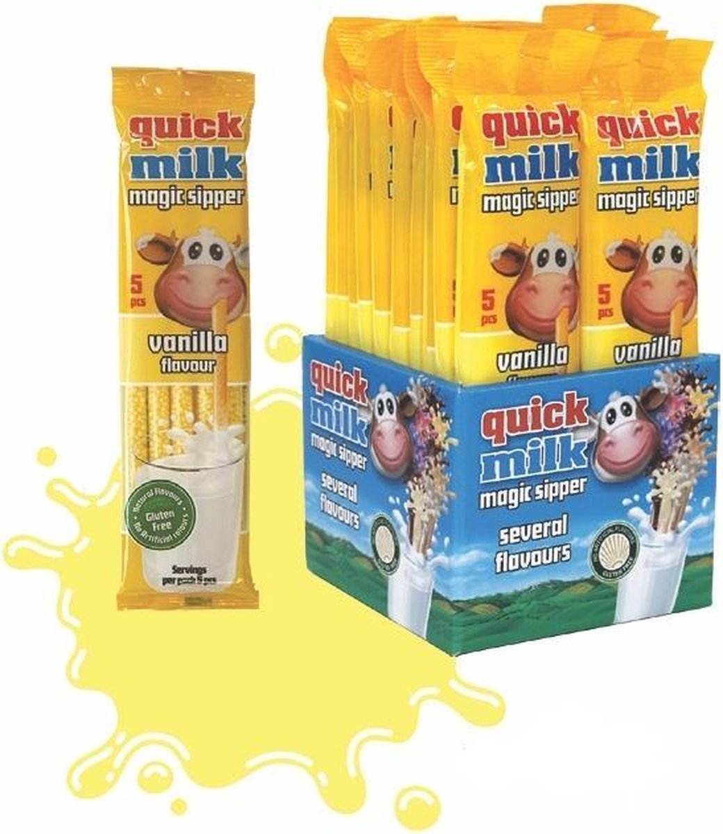 Quick Milk • Pailles Magiques Vanille