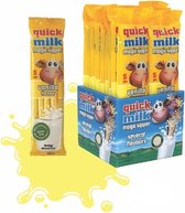 Quick Milk Rietjes wegwerp - rietjes wegwerp gekleurd - Rietjes met smaak - Vanille smaak - 100 rietjes