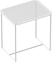 WELD & CO – GRID 02 Side Table – Rechthoekige wit metalen bijzettafel – 30x40xH40cm