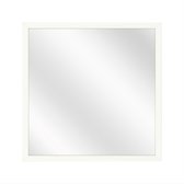 Spiegel met Luxe Aluminium Lijst - Mat Wit - 30 x 30 cm