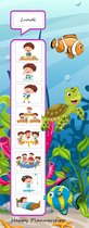 Franstalig! Pakket dagplanbord Sealife  jongensvariant - weekplanner Kind - Planbord Kinderen - Planbord Kind - magneetbord voor kinderen - planbord - weekplanner - autisme - planner