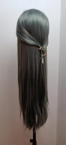 Lucy's Wigs - lace front dames Pruik | Eve - Groen/Grijs 60 cm