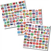 SAFE Stickervel met vlaggen van 192 landen van de wereld