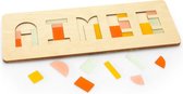 Naampuzzel M 5-6 letters  |  Kraamcadeau met naam  |  Persoonlijk naamcadeau  |  Educatief speelgoed
