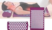 Acupressuur mat Paars - inclusief kussen - Spijkermat