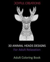 30 Animal Heads Designs: For Adult Relaxation