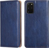 Voor Samsung Galaxy S20 + PU + TPU Gloss Oil Effen Kleur Magnetische Horizontale Flip Leren Case met Houder & Kaartsleuf & Portemonnee (Blauw)