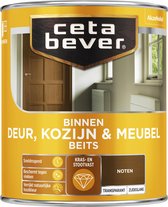 CetaBever Binnen Deur, Kozijn & Meubel Beits - Zijdeglans - Noten - 750 ml