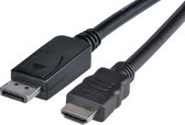 DisplayPort - HDMI cable m - m Black 5 m, Maxxtro