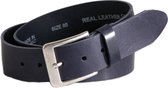 Just Dreamz - Heren riem - Donker blauw - Leer - 4 cm - Bandmaat 105