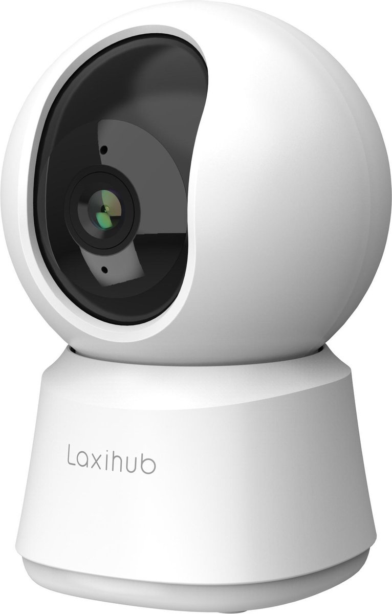 Afbeelding 2 van Laxihub 2MP - Wifi Babyfoon Met App - Camera voor binnen met 32 GB Sd kaart - Full HD Resolutie – Wifi - Privacyfunctie - Wit