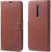 Voor Vivo X27 Pro AZNS Sheepskin Texture Horizontale flip lederen tas met houder & kaartsleuven en portemonnee (bruin)