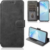 Voor Samsung Galaxy S20 Plus Kalf Textuur Magnetische Gesp Horizontale Flip Leren Case met Houder & Kaartsleuven & Portemonnee & Fotolijst (Zwart)