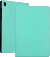 Voor Galaxy Tab S6 Lite P610 Spanning Elastische textuur Horizontale flip lederen tas met houder (mintgroen)