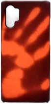 Huid plakken + pc Thermische sensor Verkleuring Beschermende achterkant van de behuizing voor Galaxy Note 10+ (zwart wordt rood)