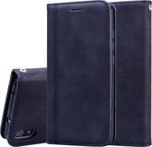 Voor Geschikt voor Xiaomi Redmi 7A Frosted Business Magnetische horizontale flip PU lederen tas met houder en kaartsleuf en lanyard (zwart)