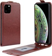 Crazy Horse verticale flip lederen beschermhoes voor iPhone 11 Pro (bruin)